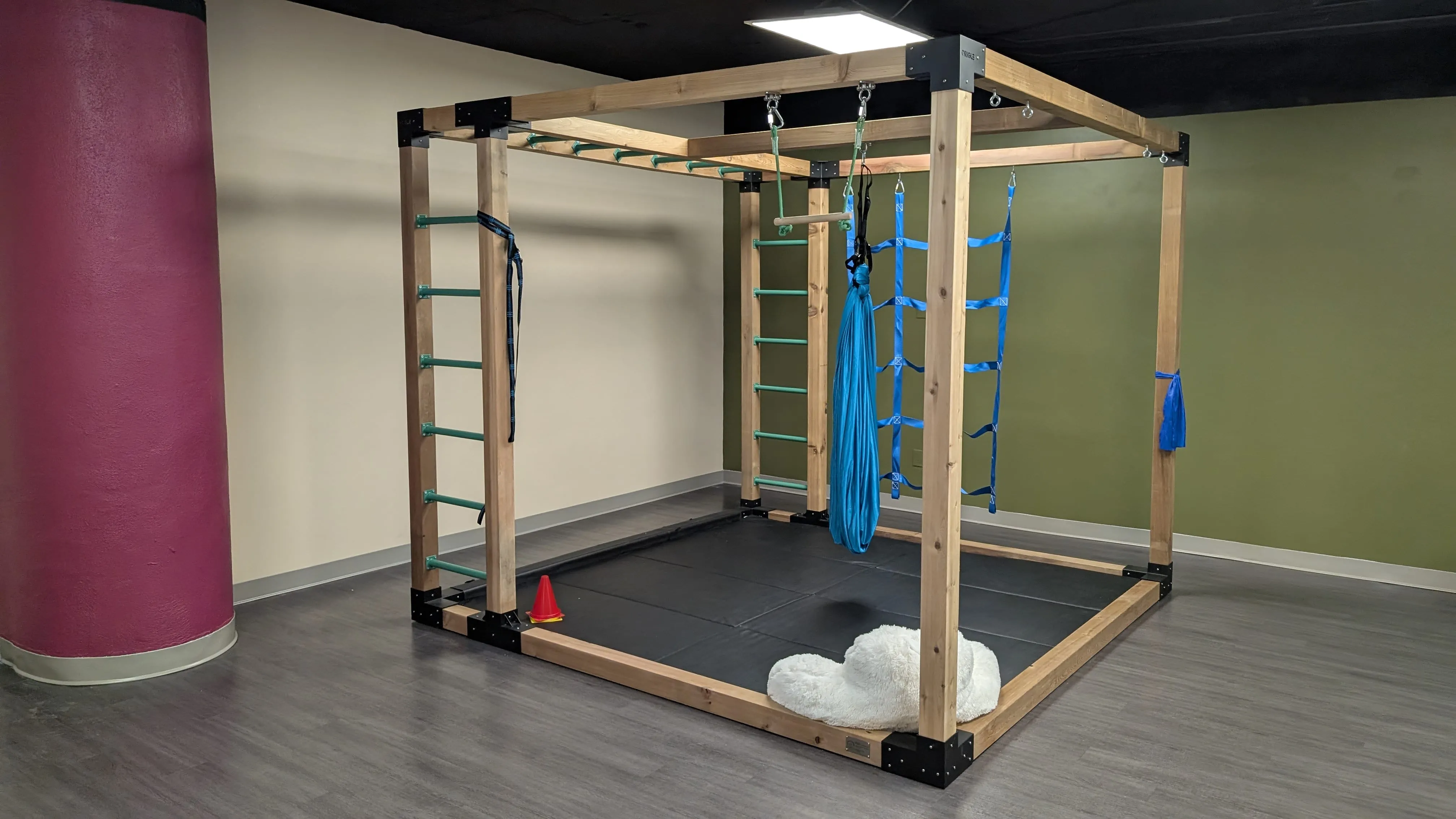 Climbing equipment inside Together OT's therapy space