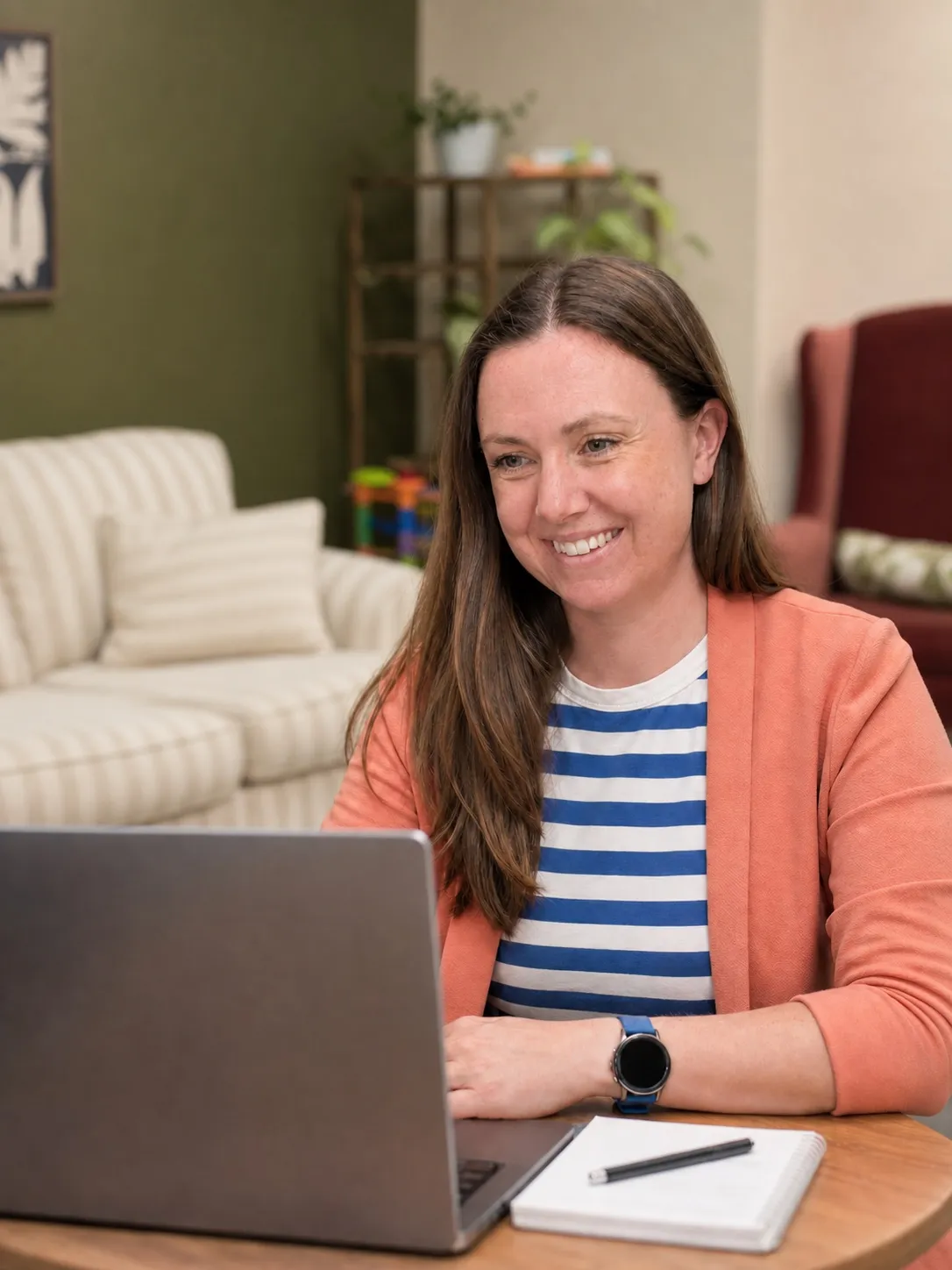Heather Harder in a virtual parent coaching session